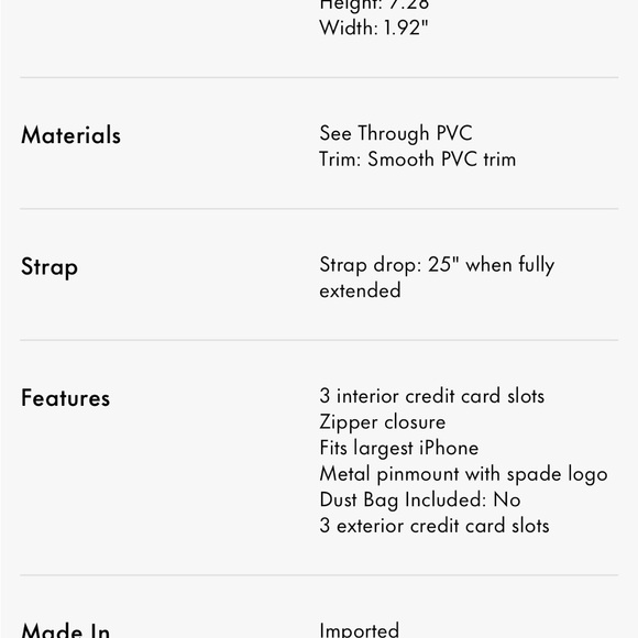 Kate Spade Transparent Bag with Black Accents - Picture 6 of 6